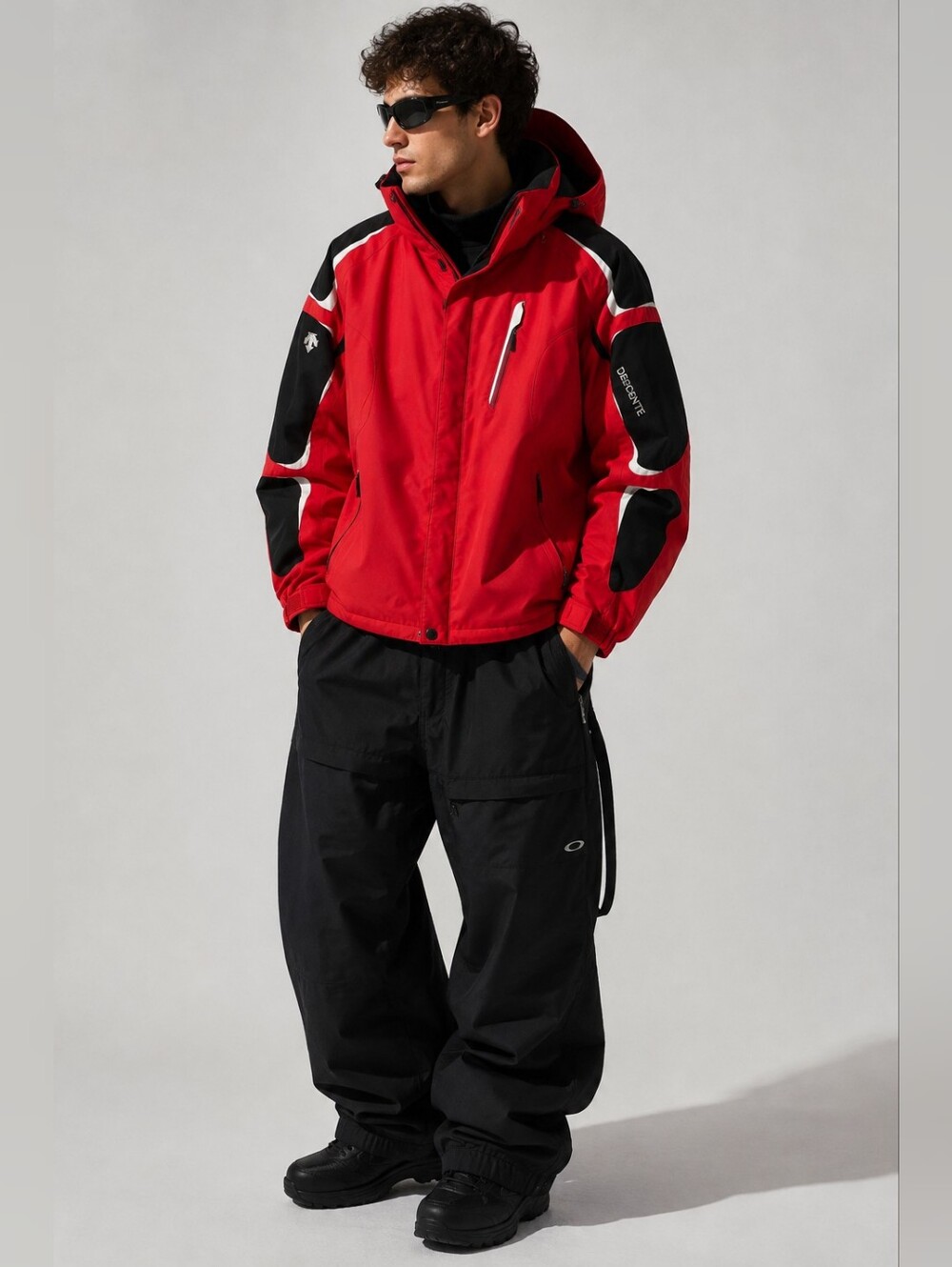 Descente AIRDRIVE Insulated Ski Jacket Men's L Red Waterproof Alpine Snow Coat